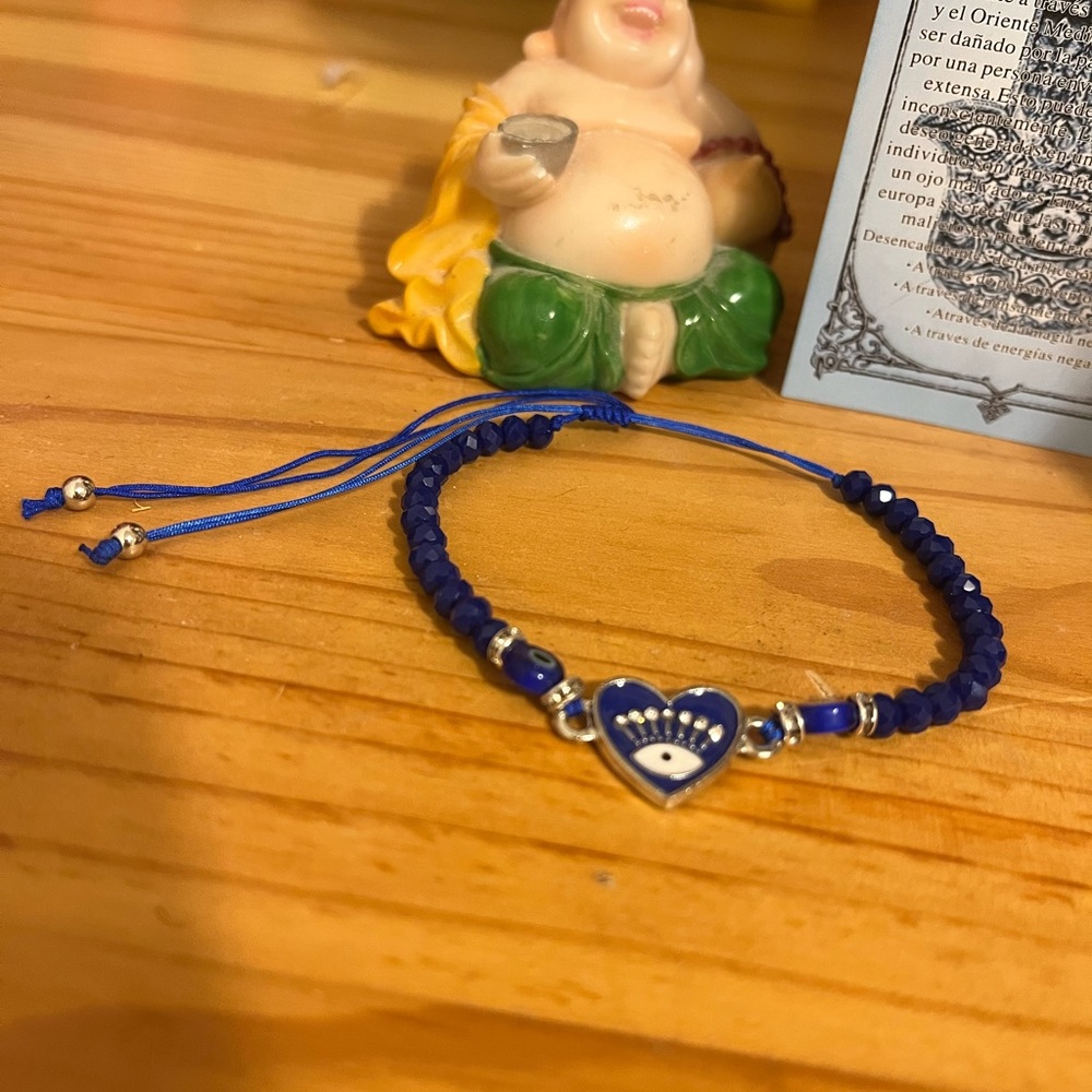 Evil Eye  Purple Beaded Bracelet New in Packaging